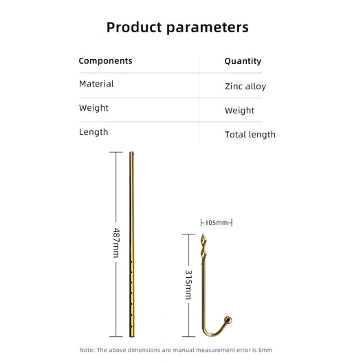 Anal Hooks Hook Golden AllNight Adjustable 3867 LOCKINK Anal Set 0122